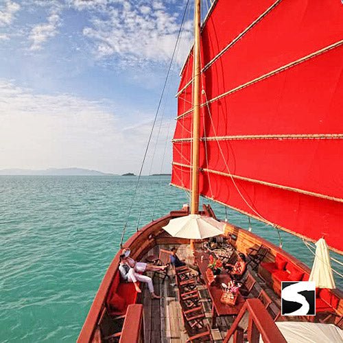 Romantic sunset sailing boat tour - Coastline Koh Samui with Buffet - samuitours.app