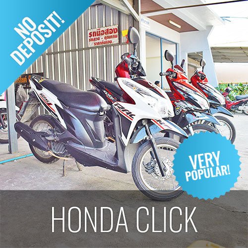 Koh Samui Scooter Rental Honda Click 125 no Passport & Free Delivery - samuitours.app